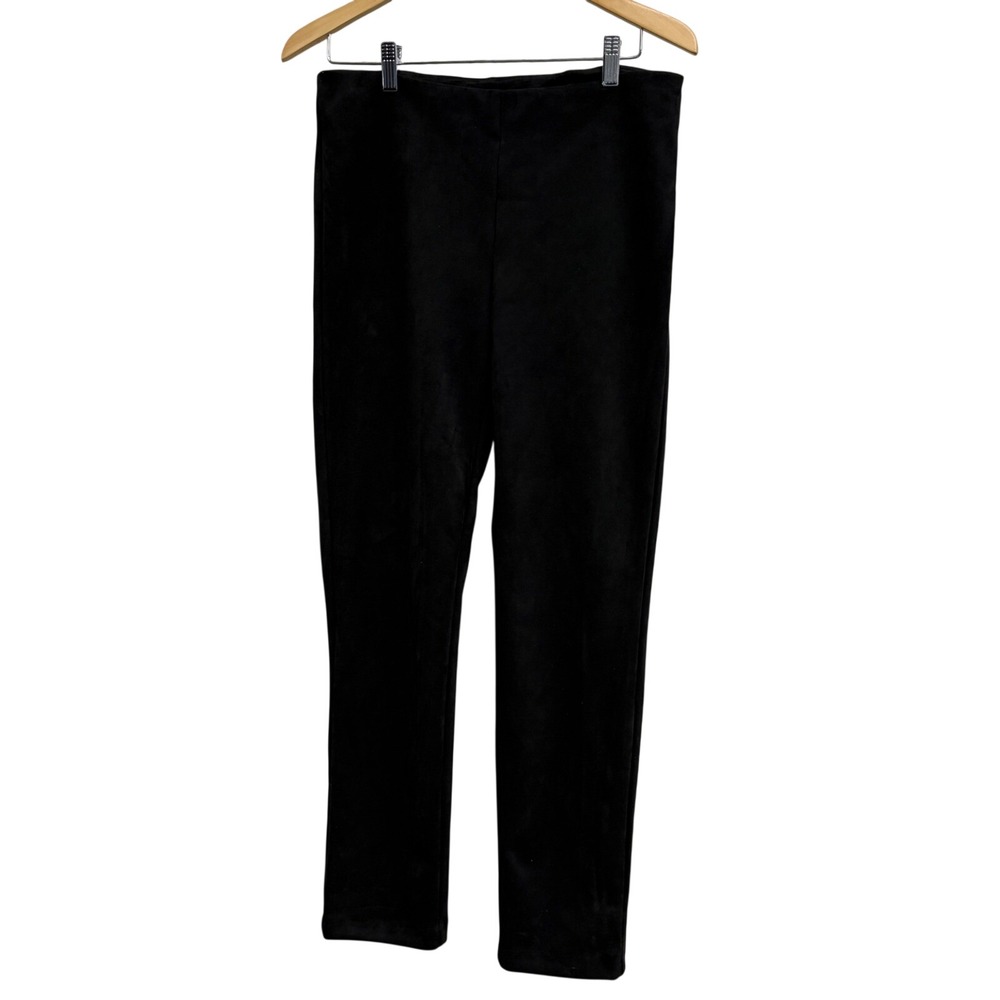 Bali Corp Black Faux Suede Tailored Fit Pull On Pants Size 8 NEW CANADA MADE